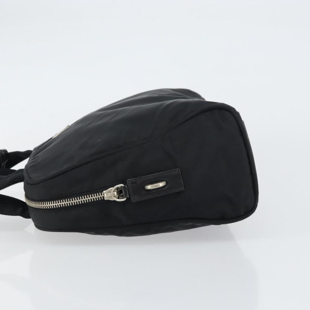 PRADA Hand Bag Nylon Black Silver Auth 159051 - Picture 4 of 16